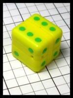 Dice : Dice - 6D - Yellow Puzzle Dice - Oct 2014